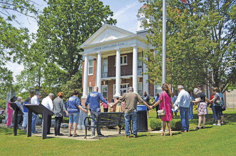 Local community joins in National Prayer Day at courthouse